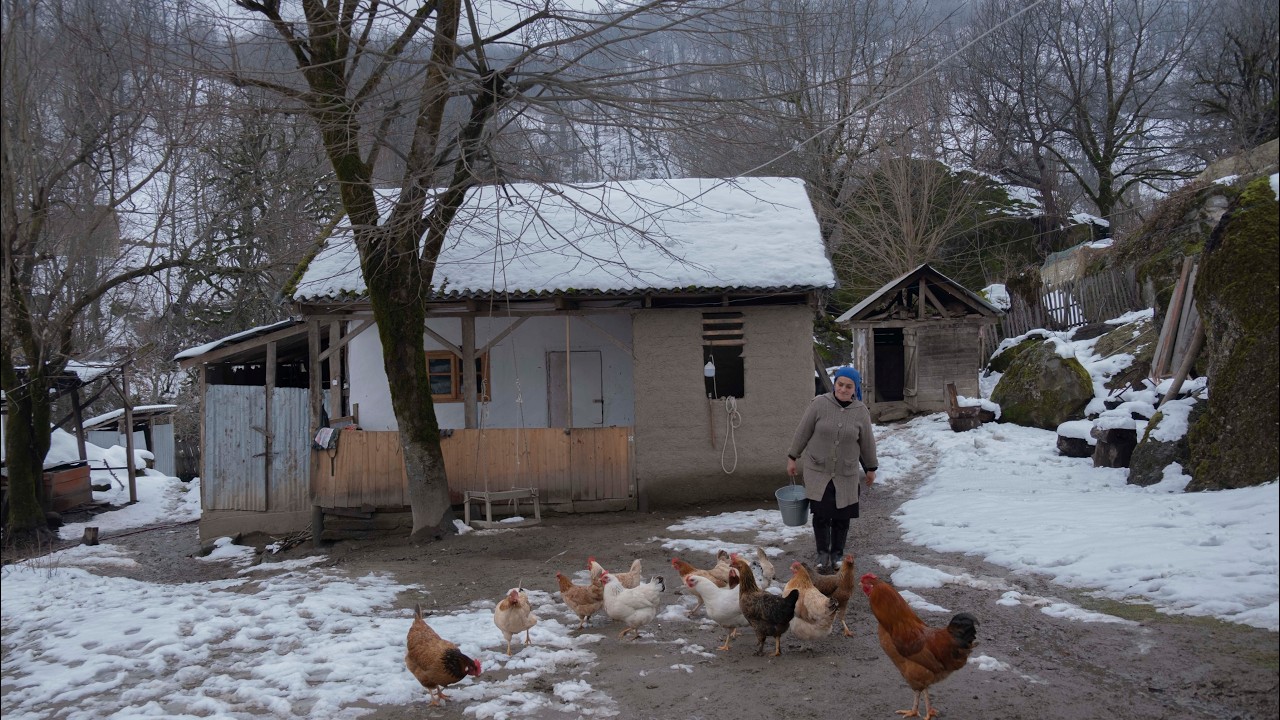 Как пожилая женщина может выжить зимой в отдалённой горной деревне, вдали от цивилизации?