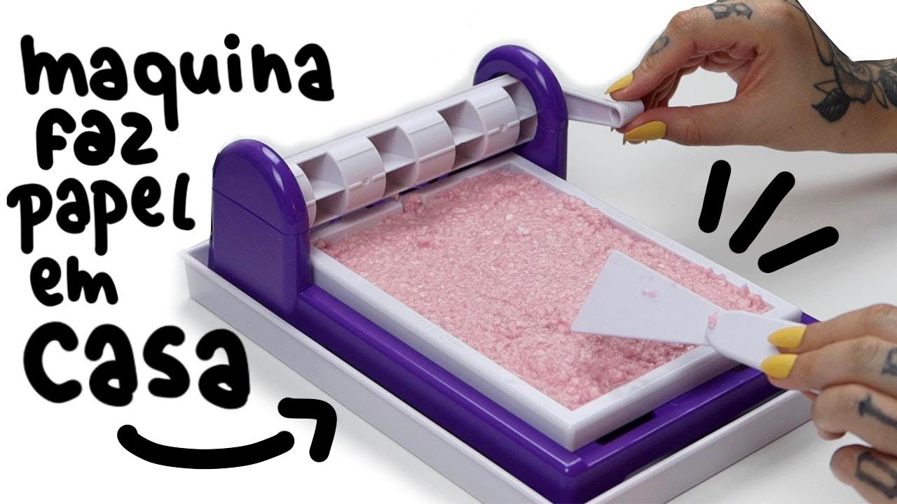 TESTANDO KIT CRAYOLA DE FAZER FOLHAS DE PAPEL EM CASA - SERÁ QUE FUNCIONA MESMO?