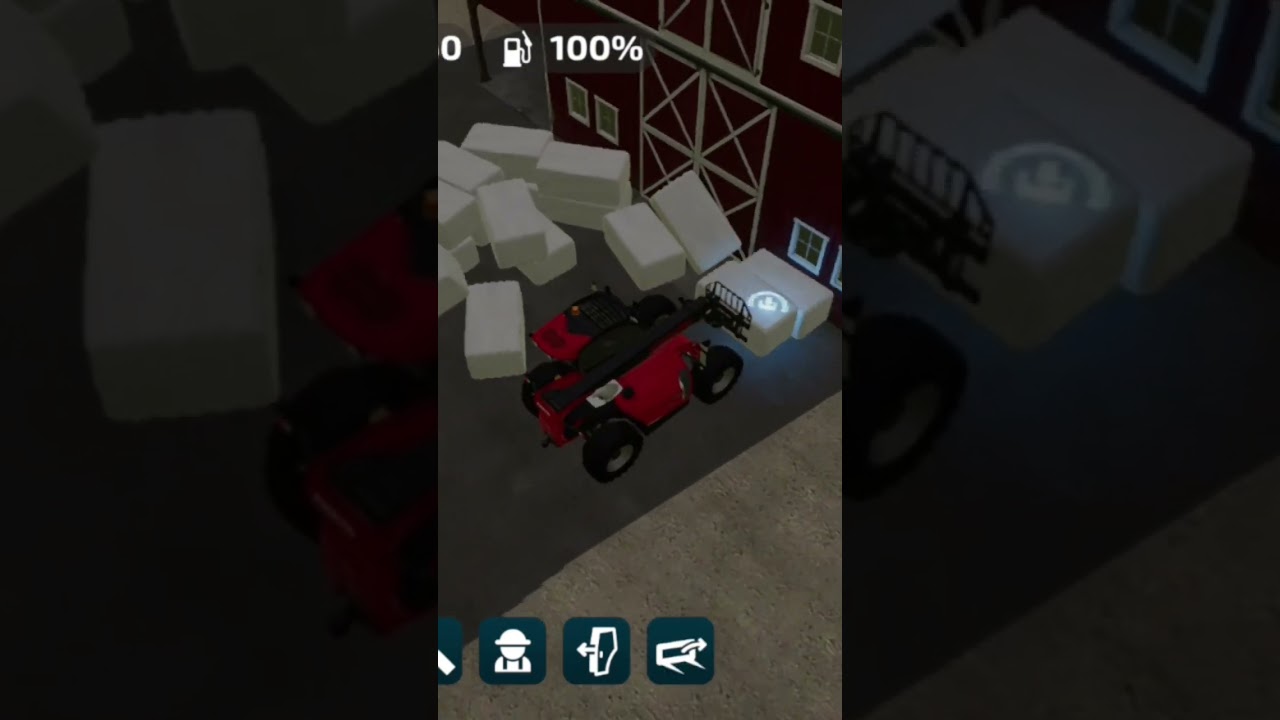 Manitou MLT 737 Pallet handling to Barn 