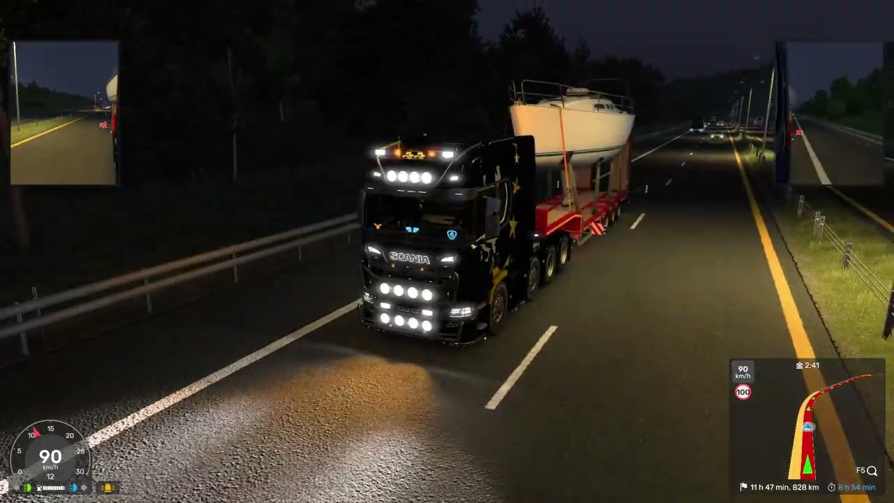 Euro Truck Simulator 2　オスロ～エスビャウ 1,091km