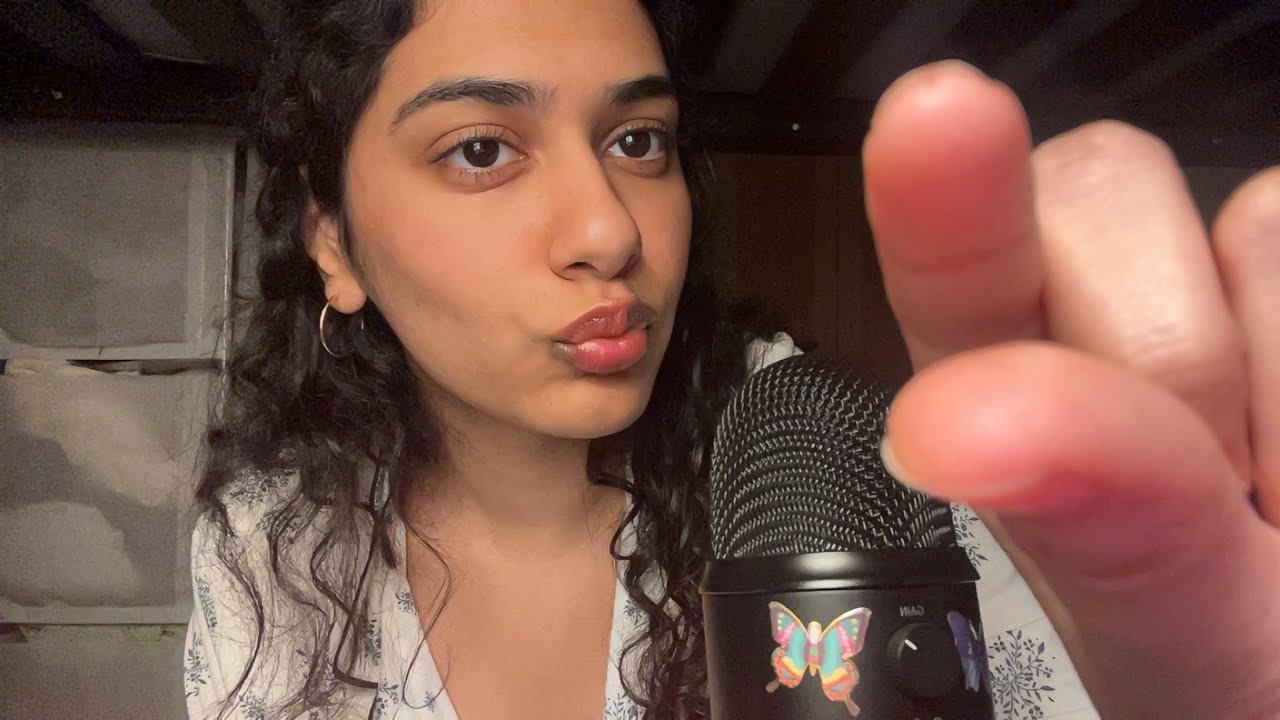 ASMR 5 minute plucking away your negative energy 🤍