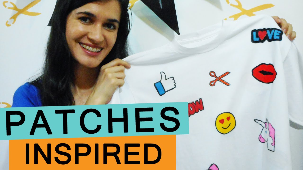 COMO FAZER PATCHES EM CAMISETA | Customizando - Mariely Del Rey