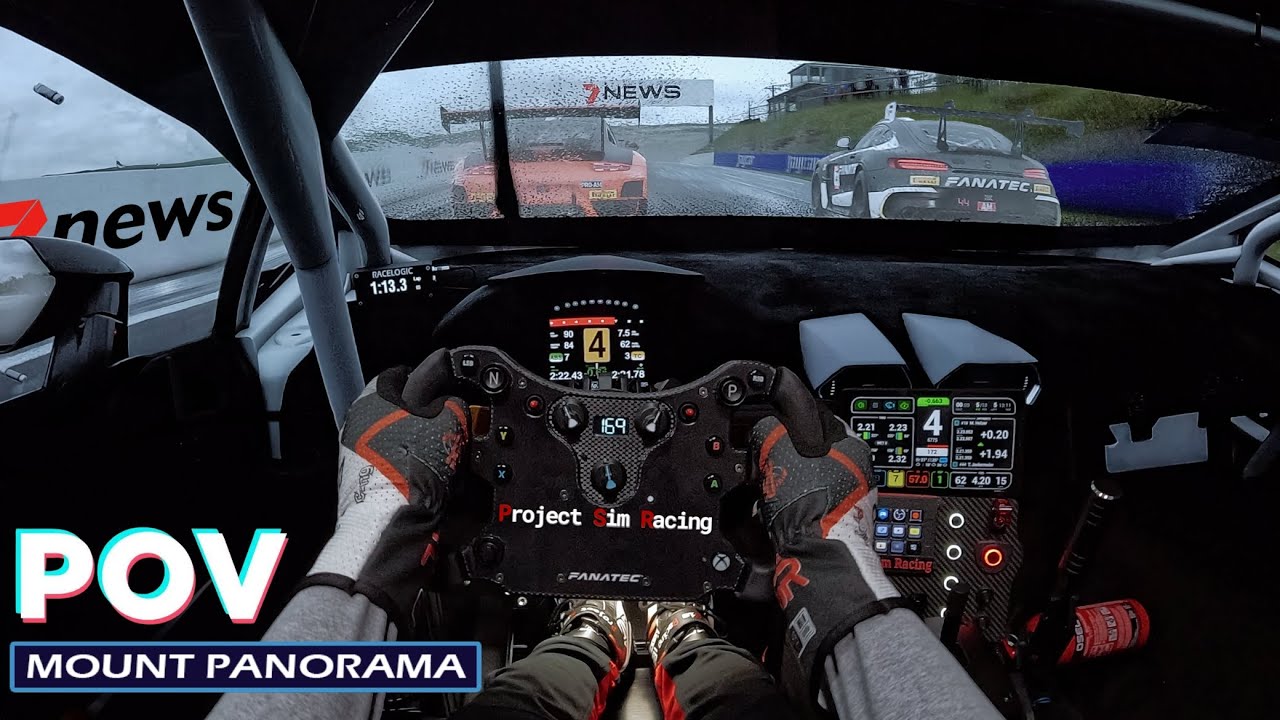 INSANE Lambo Huracan Vs Porsche GT2 Battle in the RAIN! | Fanatec CS DD+