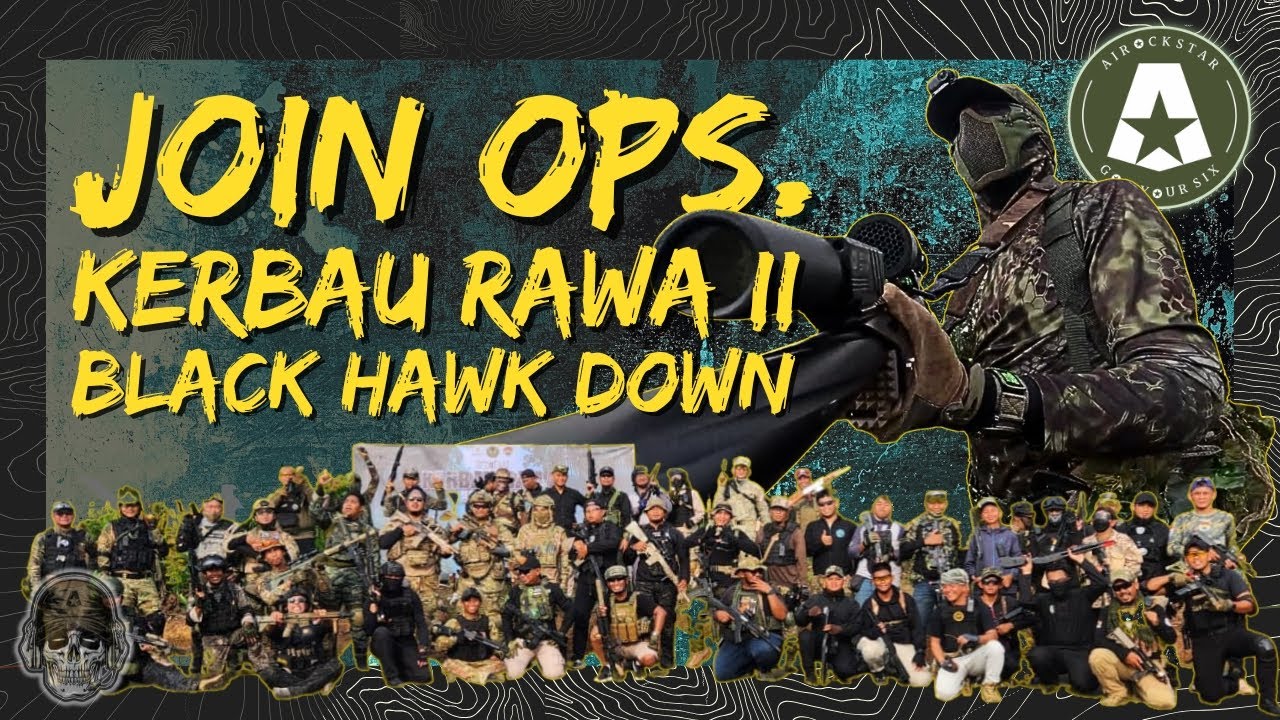 MILSIM OPS. KERBAU RAWA II - BLACK HAWK DOWN | AIRSOFT INDONESIA