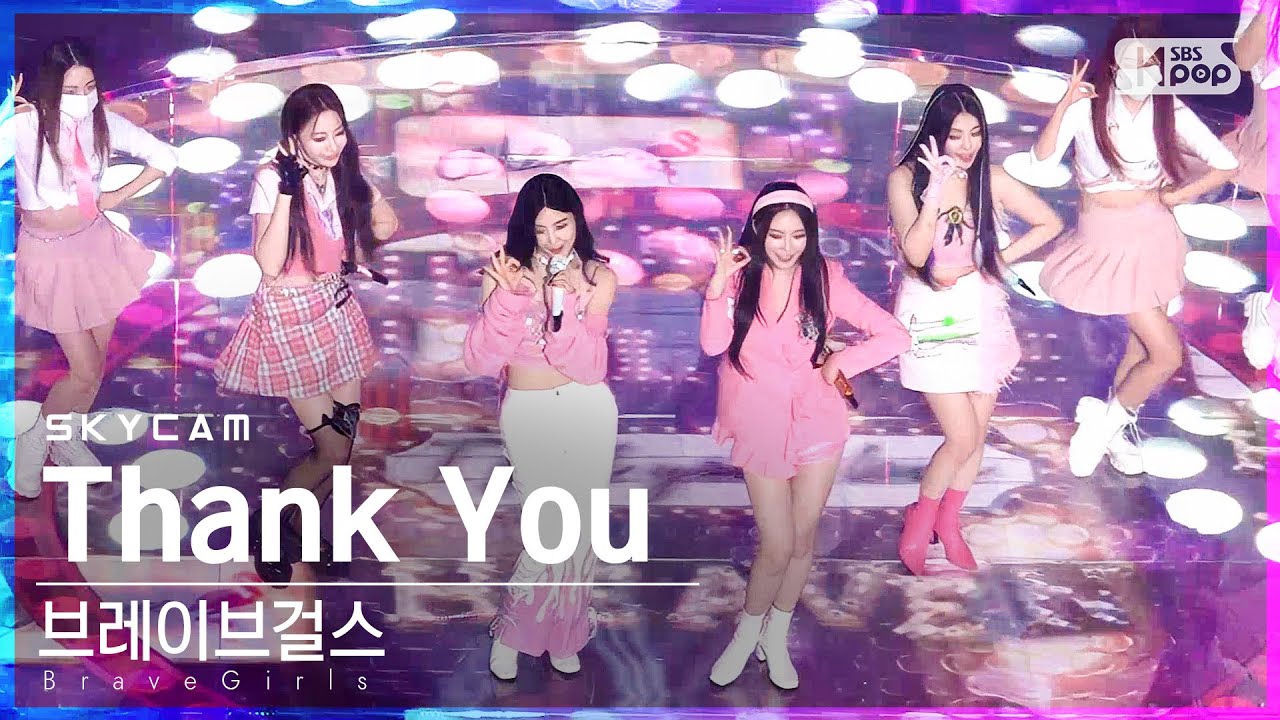[항공캠4K] 브레이브걸스 'Thank You' (BraveGirls Sky Cam)│@SBS Inkigayo_2022.03.27.