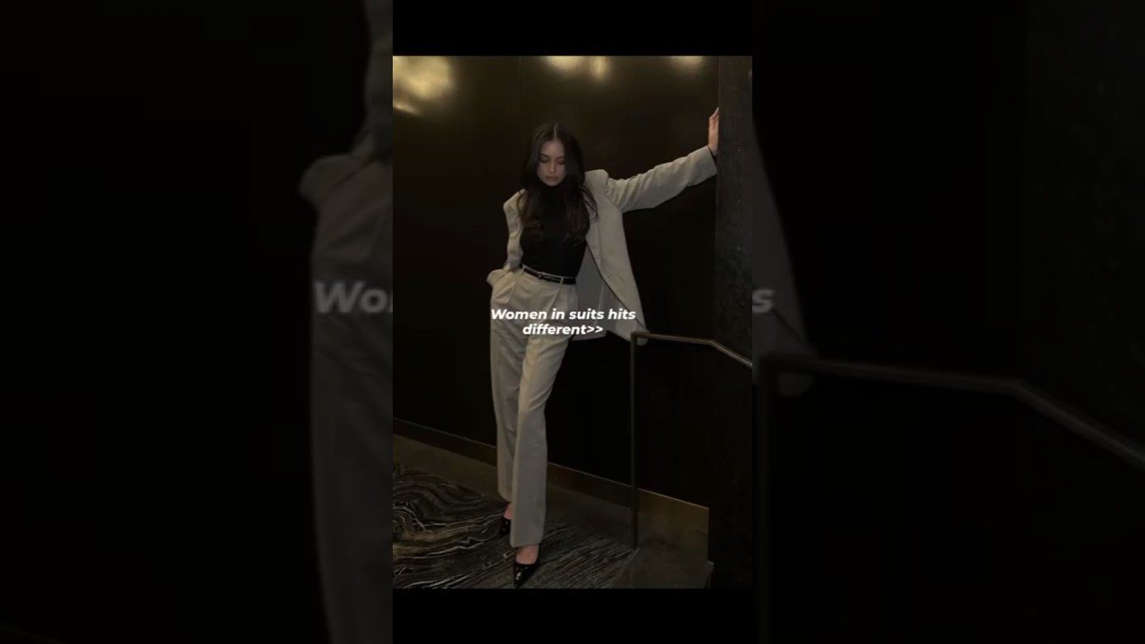 women in suits hits different #suit #women #fashion #office #corporate #style #shorts #shortvideo