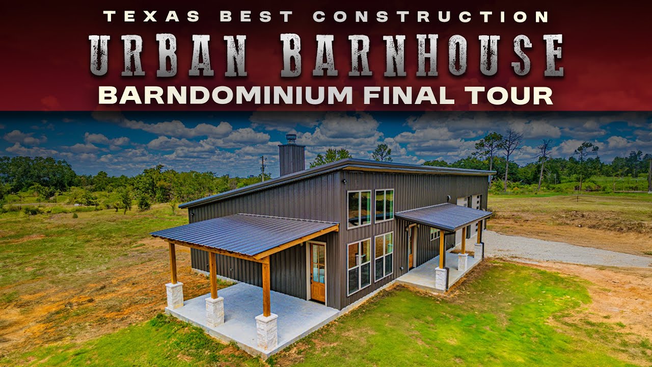 Urban Barn House Finished Barndominium Tour | Texas Best Construction