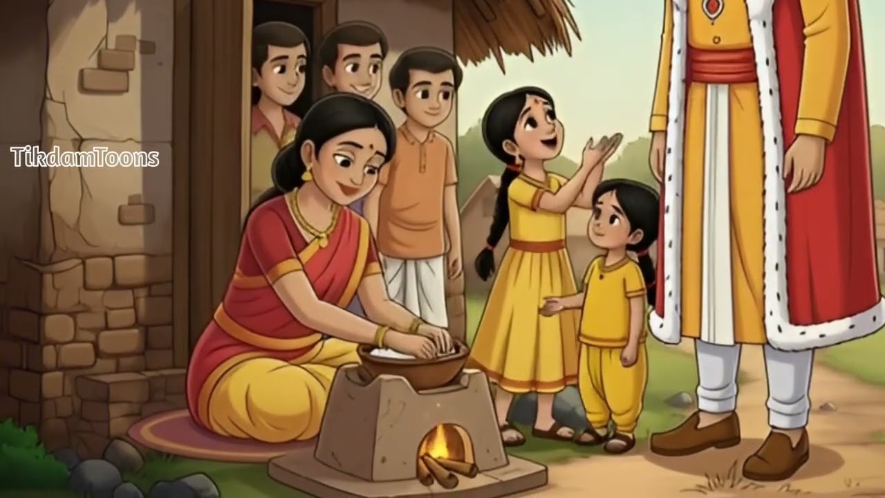 चतुर लड़की और राजा का कर्ज़ | Moral Story Hindi | Tikdamtoons | Hindi Kahani | 