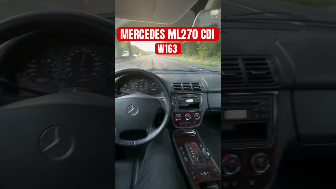 MERCEDES ML270 CDI w163 ON AUTOBAHN #viralshort #viralvideo #youtubeshorts #youtubevideo #youtube