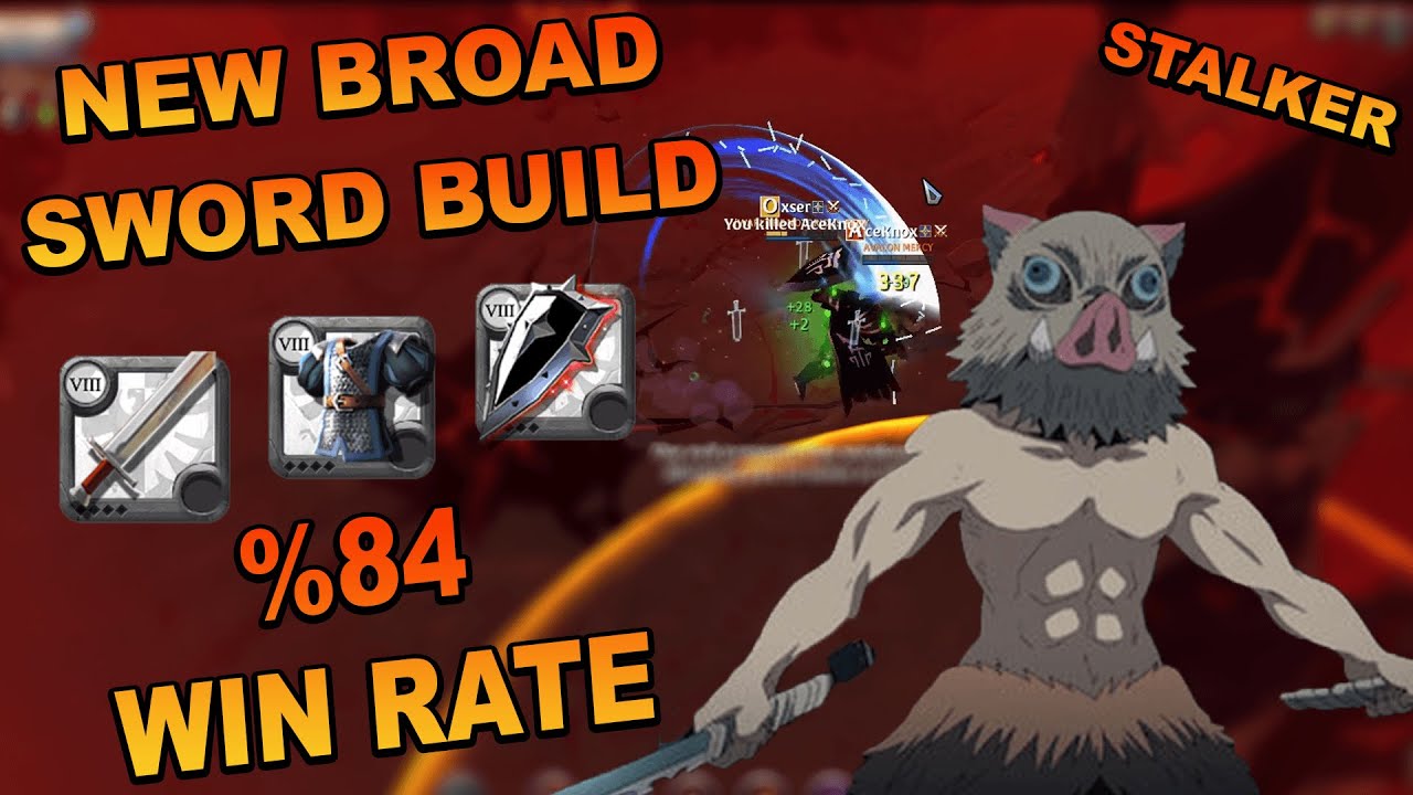 %84 WIN RATE !!!! NEW BROAD SWORD BUILD ( Albion Online )