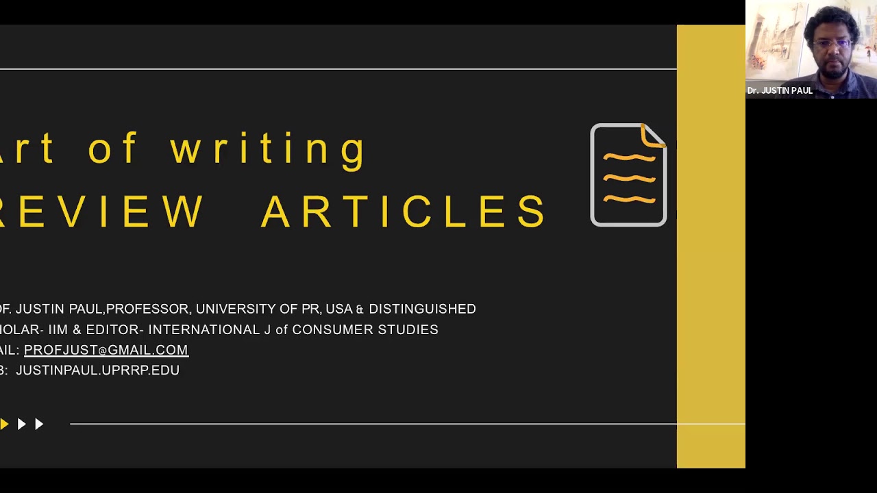 Art of Writing  7  Types of Literature Review articles