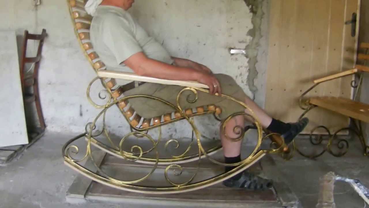 2+ кресло качалка кованая++