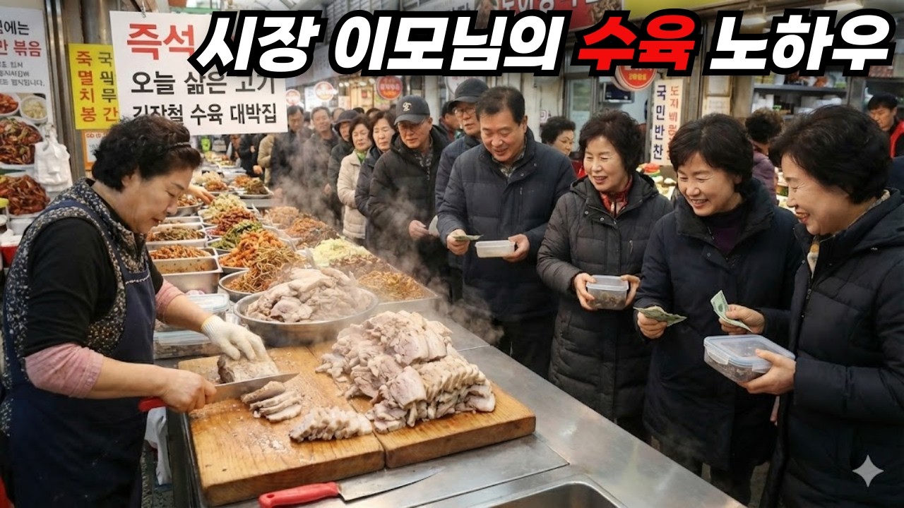 시장 대박집은 '물'에 안 삶아요. 30년 숨겨온 수육 보쌈 쫀득함의 비밀 공개!