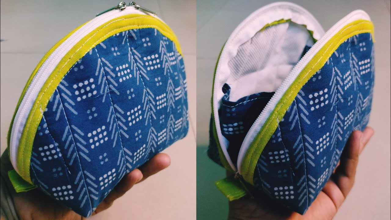 How to make Essential Pouch at home | Easy DIY Bag/ Cosmetic bag/ Utility bag | pouch making at home