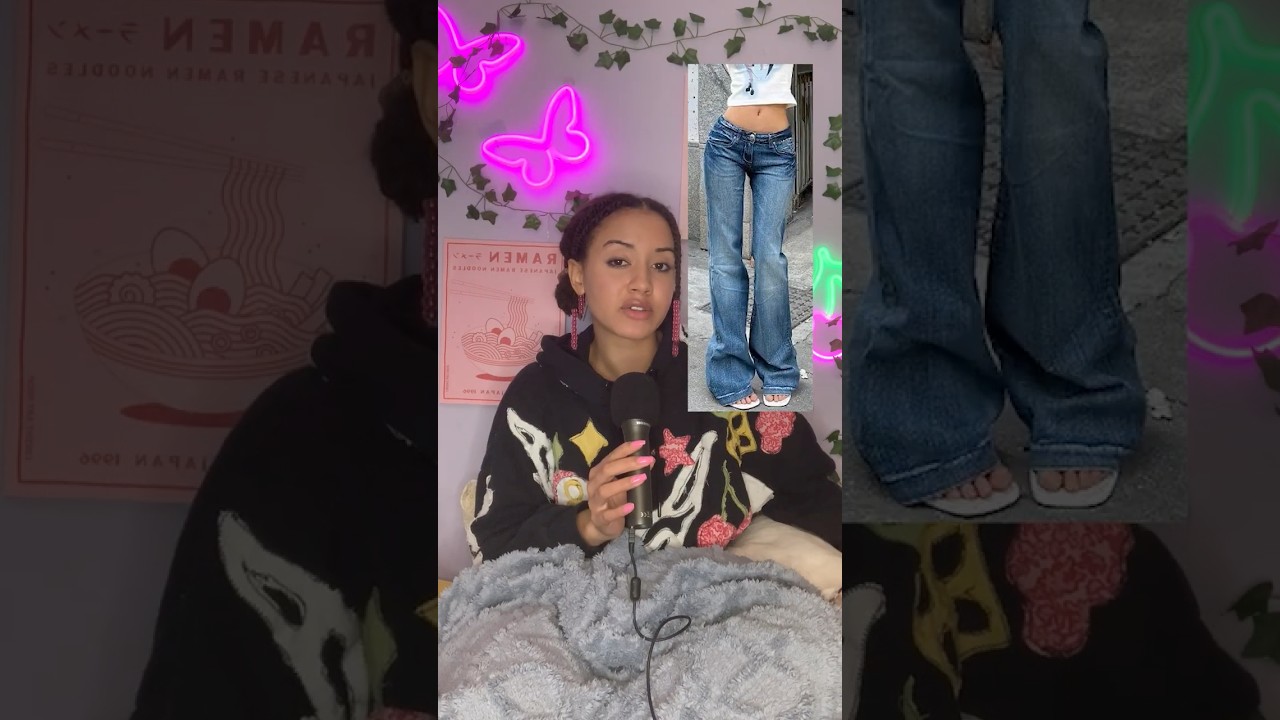Making my jeans Y2K LOW RISE  #fashion  #y2k  #diy