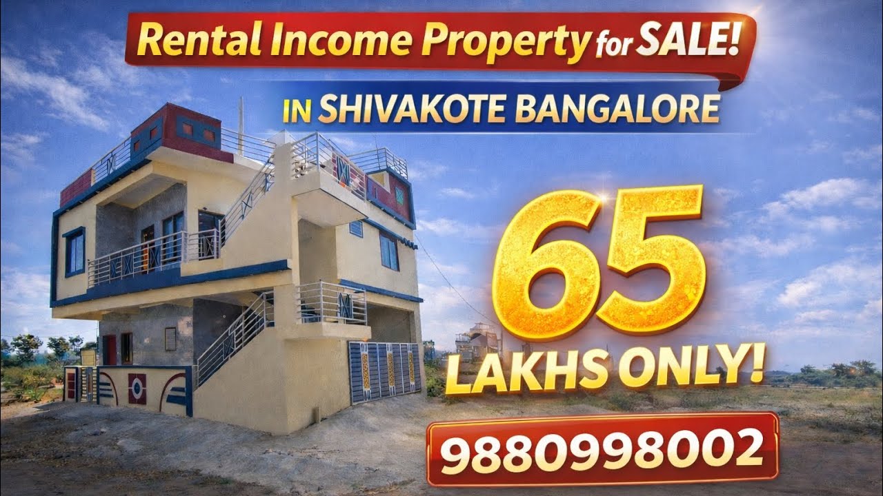 Budget Rental Income House Near Shivakote Bangalore Only 65 Lakhs 