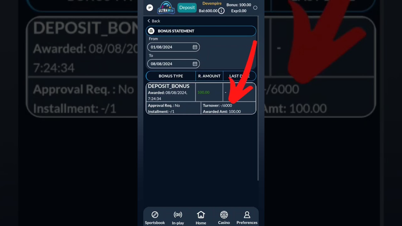 #bonus withdrawal in account# ultrawin#money#games
