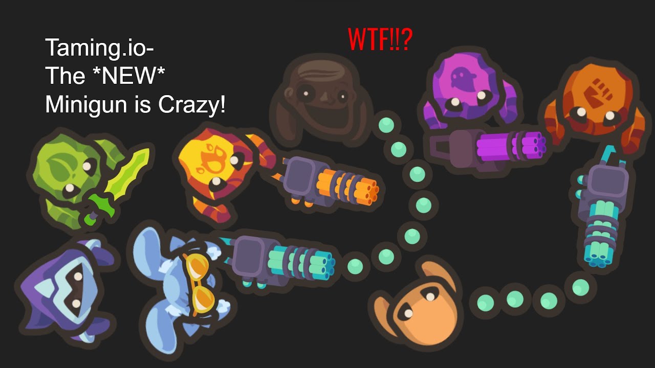 Taming.io- The *NEW* Minigun is Crazy! [Taming.io Update]