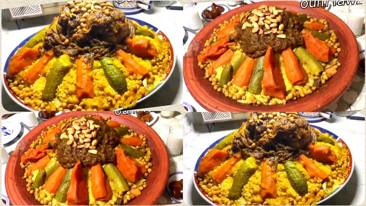 💠سر كسكسو بالتفاية بالدجاج واللحم 👌بجميع تفاصيل تحضيره بتفاية معلكة ومريقة خاثرة والبنة حاضرة 👌