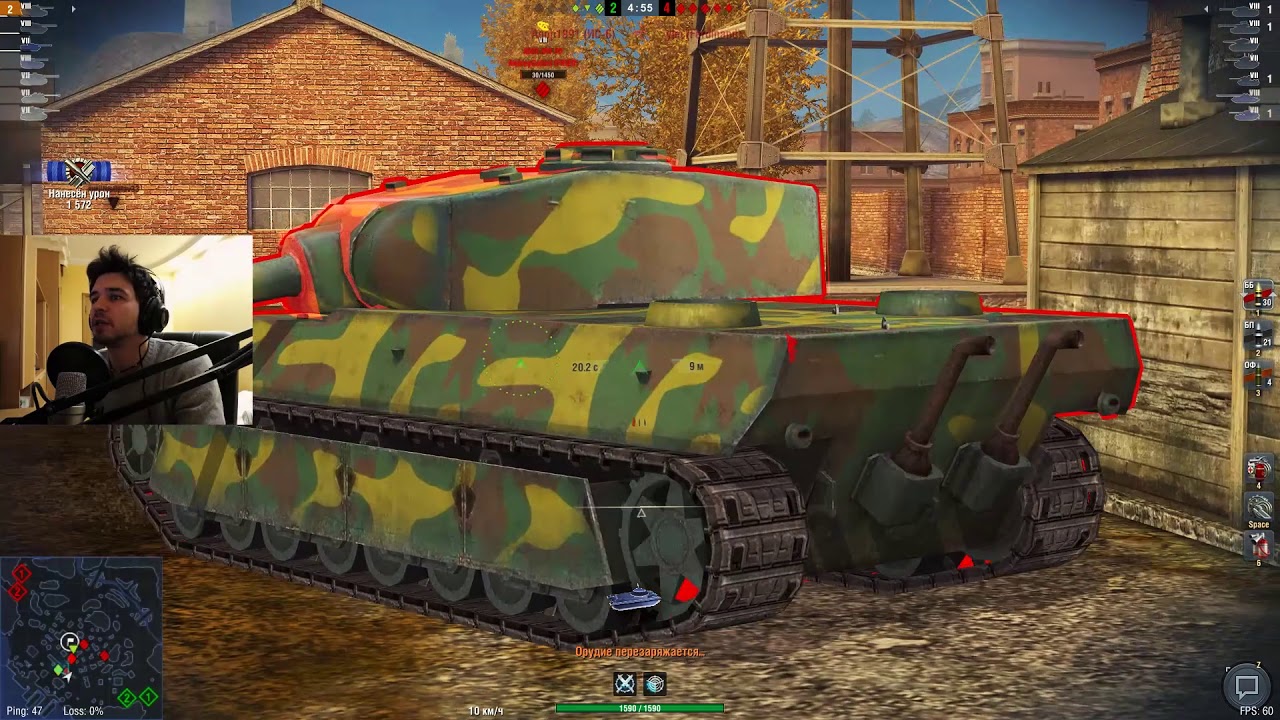 WoT Blitz - Ветка картонных тяжей. Три боя на AMX 50 100 - World of Tanks Blitz (WoTB)