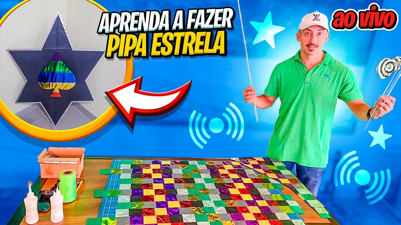 APRENDA A FAZER PIPA ESTRELA - E TODAS AS MEDIDAS 🪁