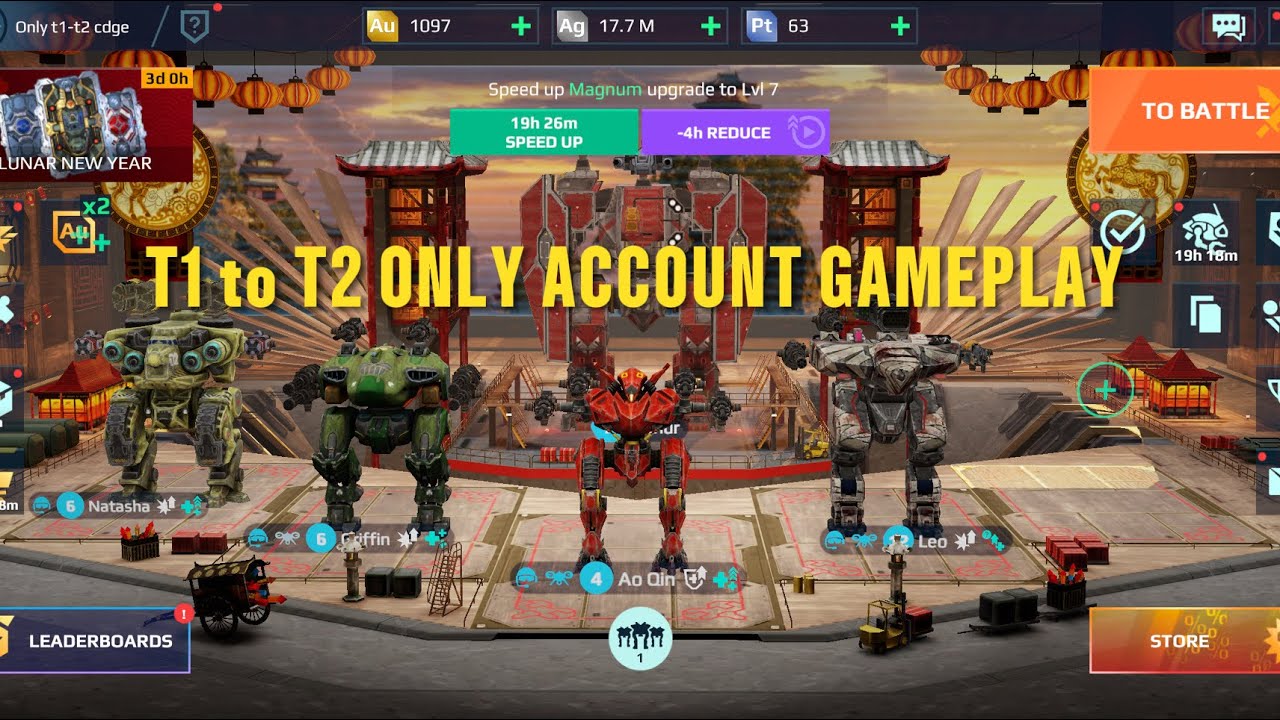 T1-T2 only account gameplay 1