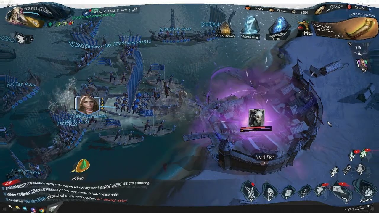 Smoking Crows Viking Rise Tribe taking a Pier lvl 1