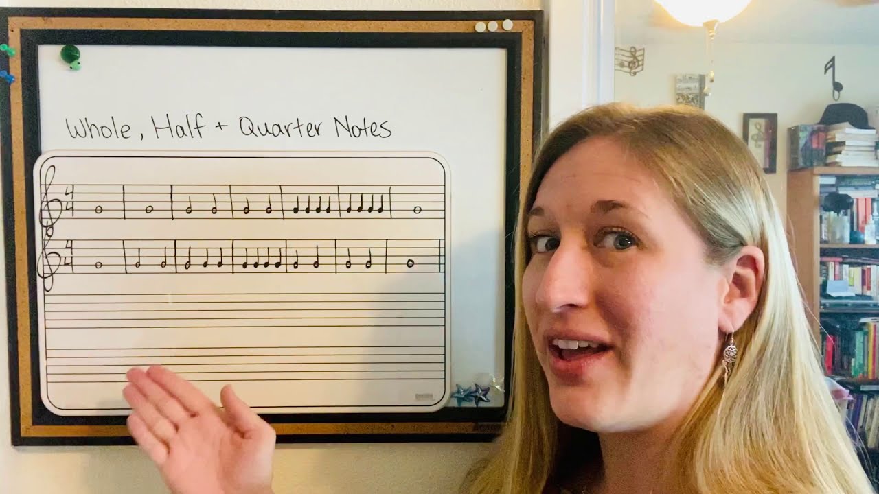 Whole, Half, and Quarter Notes - Clapping Rhythms Practice