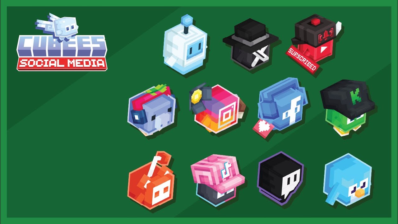 Cubees Social Media Pack - Pets & companions