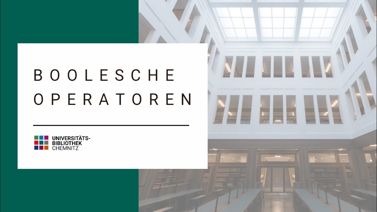 Boolesche Operatoren -Verkn&uuml;pfung von Suchbegriffen