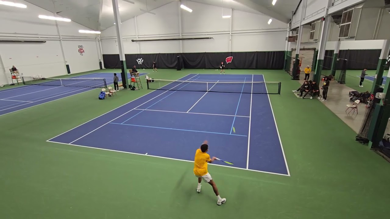 D1 Tennis: Western Michigan vs University of Nebraska (Omaha) 1st Singles (2nd Set)