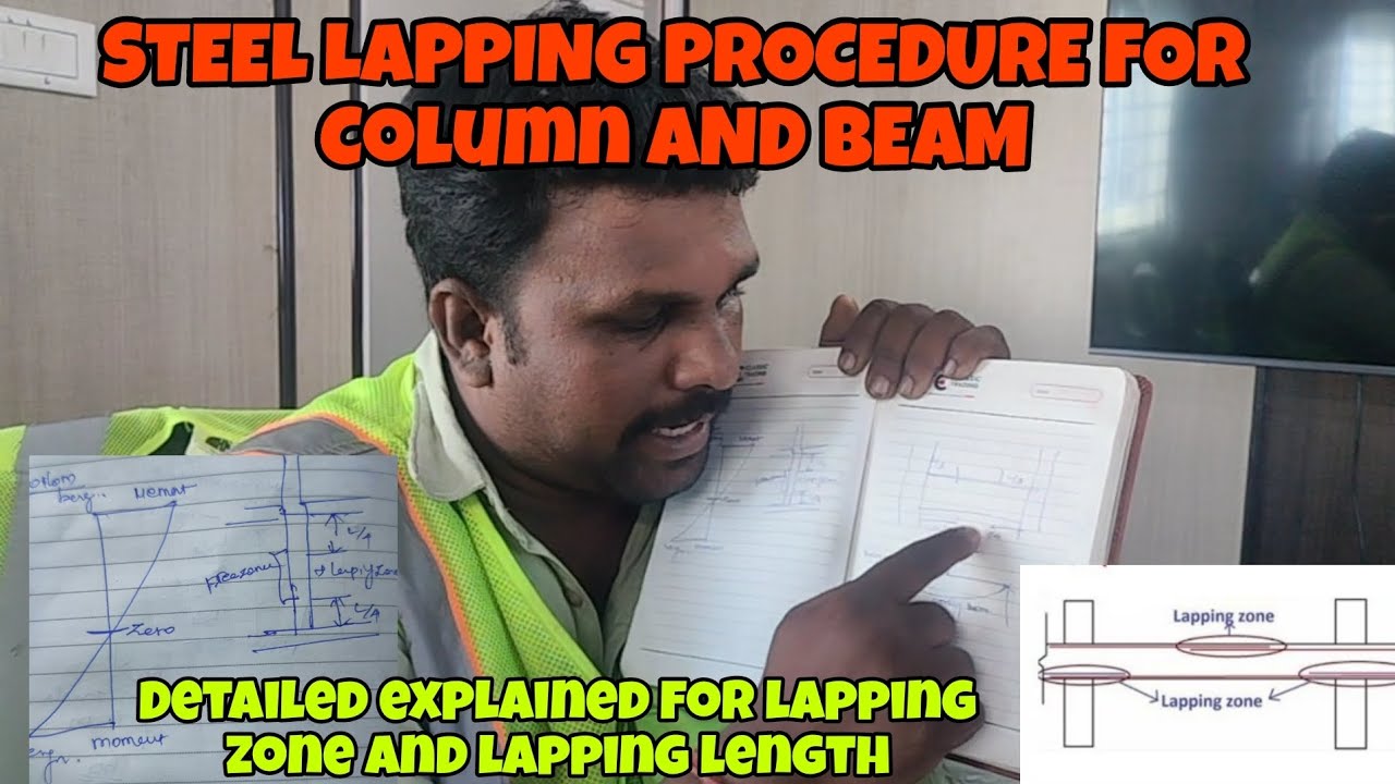Steel lapping procedure in tamil | column steel lapping | beam steel lapping | lapping length