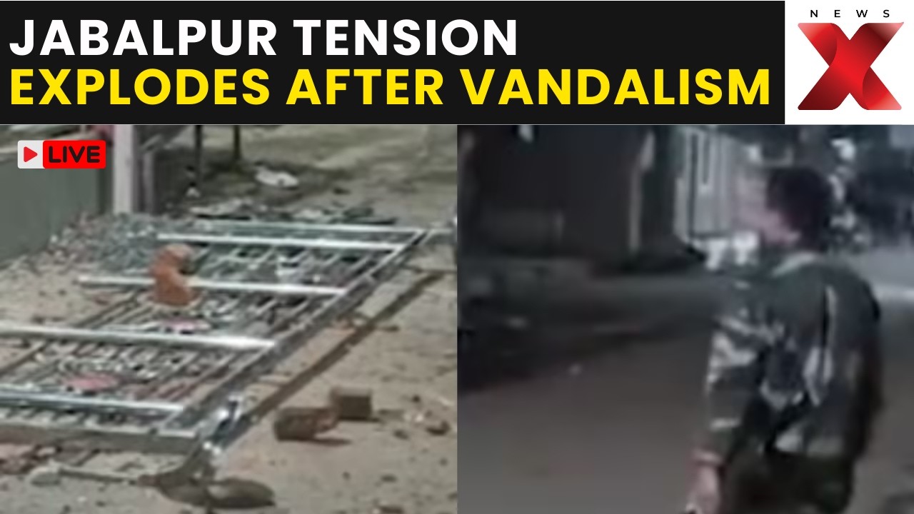 Jabalpur Stone Pelting LIVE | Religious Tension Explodes in Jabalpur After Temple Damage