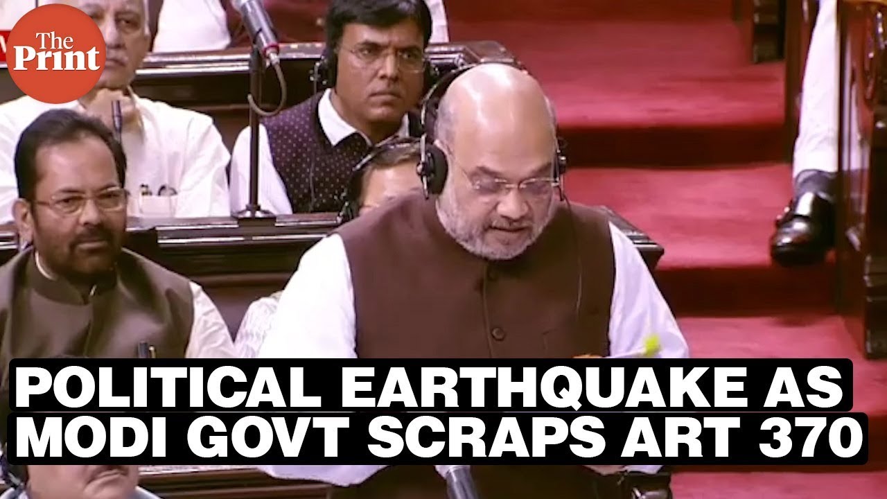 Political earthquake as Modi govt scraps Act 370