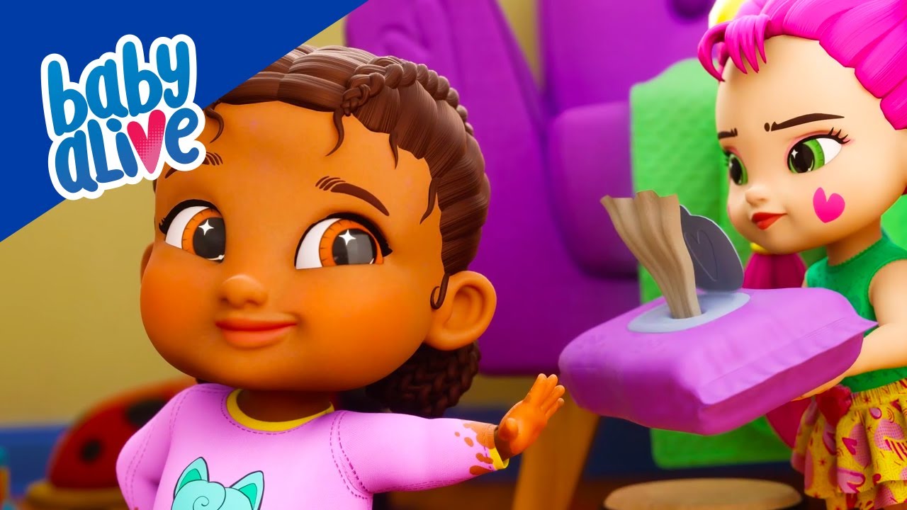 Baby Alive en Español 🦠 ¡no Teo! ¿Adónde Fue El Moco? 🖐 Dibujos Animados Para Niños 💕