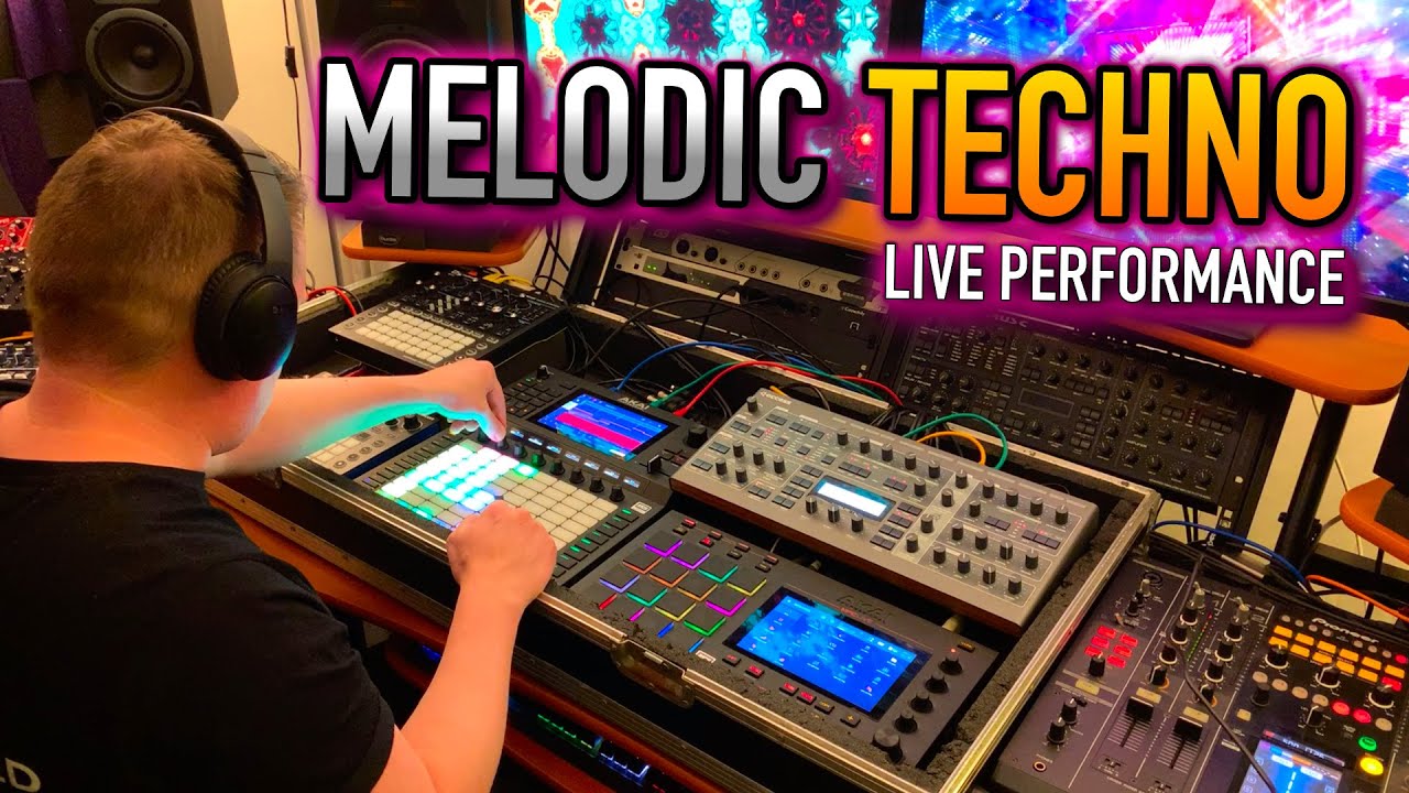 Akai Force & MPC Live & Access Virus -  Live Melodic Techno Trance Hardware Performance Mix Set Jam