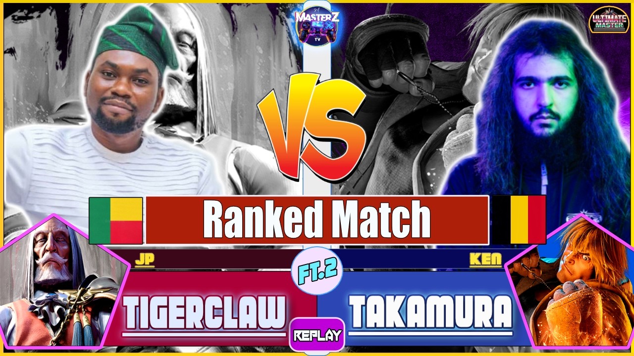 SF6 REPLAY 🔥 TIGERCLAW (JP) VS TAKAMURA (ken) 🔥 High level gameplay