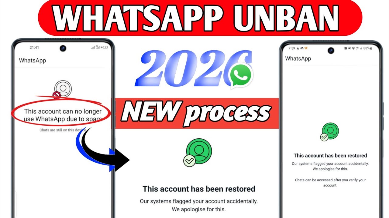 WhatsApp Ban New Solution 2026 | This account cannot be longer use WhatsApp problem solve 100% work