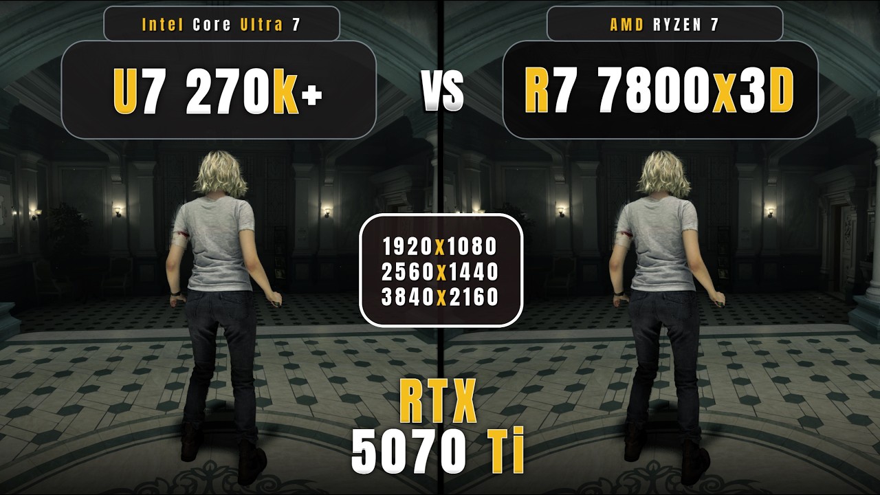 Ultra 7 270K Plus vs Ryzen 7 7800x3D : 1080p, 1440p, 4k | Ultimate Comparison! | RTX 5070 Ti