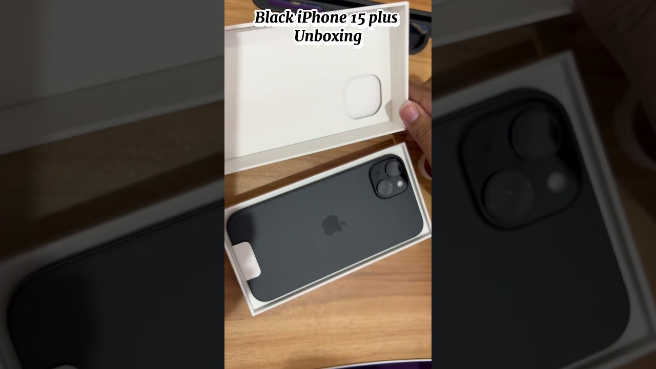 Black iPhone 15 plus unboxing #iphone #unbox #iphone15plus