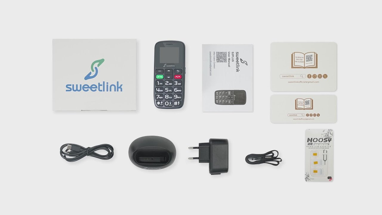 SweetLink S2 PLUS Large Button Mobile Phone for Elderly People