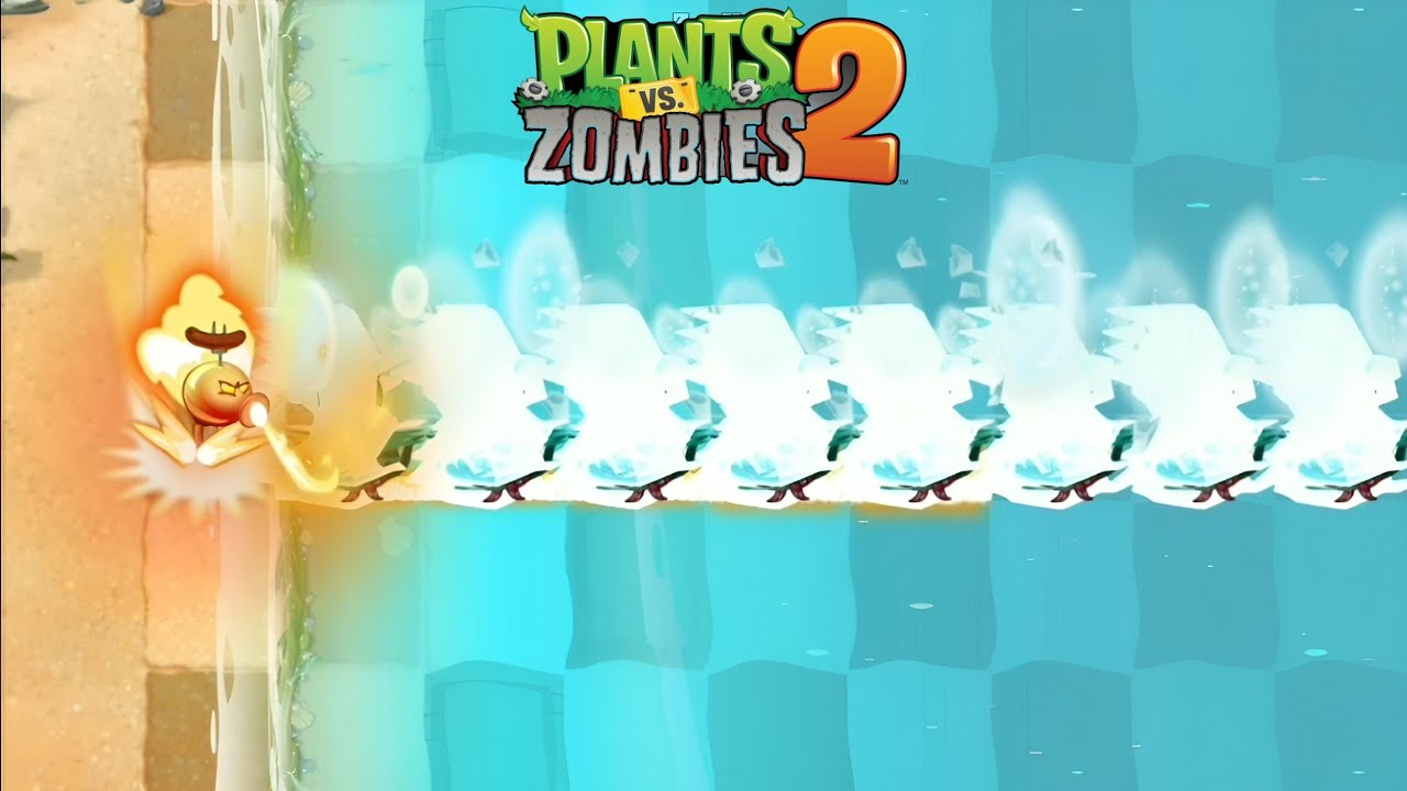 What Plant Max Level can Melt 8 Frozen Plants using only 1 plant food? | Plants Vs Zombies |