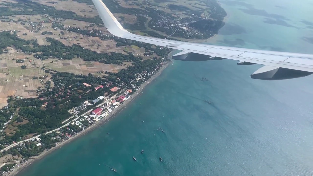 AERIAL VIEW. Iloilo International Airport landing