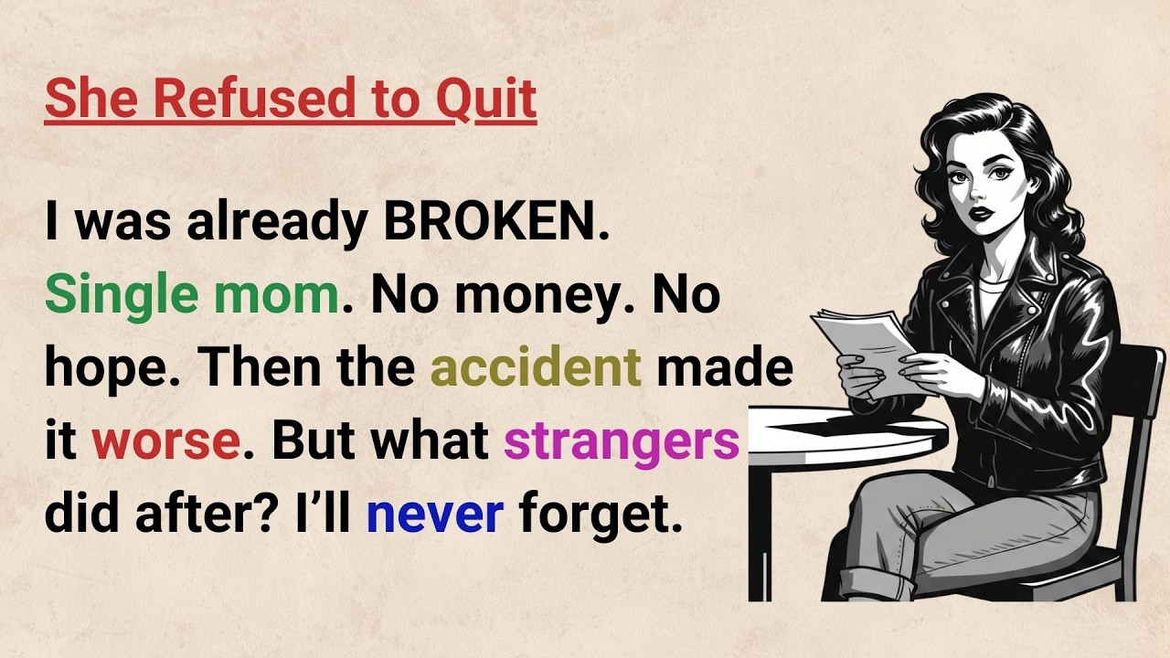Learn English with Stories ⭐ She Refused to Quit | Level3 English Listening & Speaking Practice