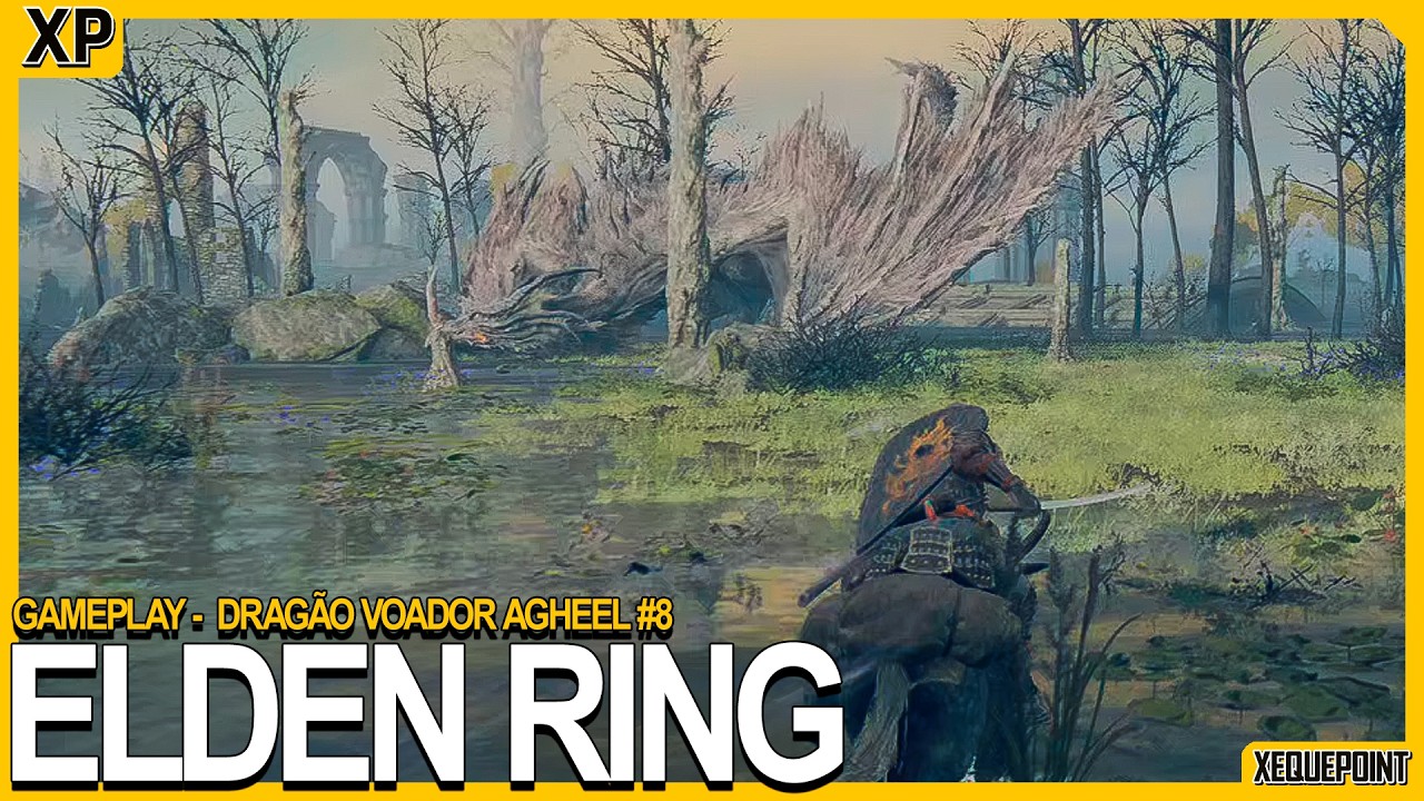 Elden Ring - Gameplay - Dragão Voador Agheel  #8
