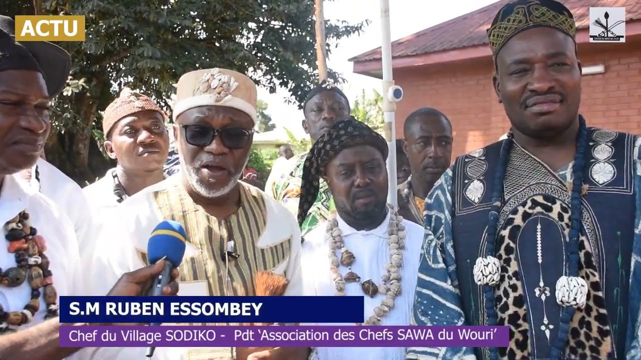 LE CHEF SODIKO - Conduit une délégation des Chefs Traditionnels Sawa du Wouri à l'Ouest Cameroun