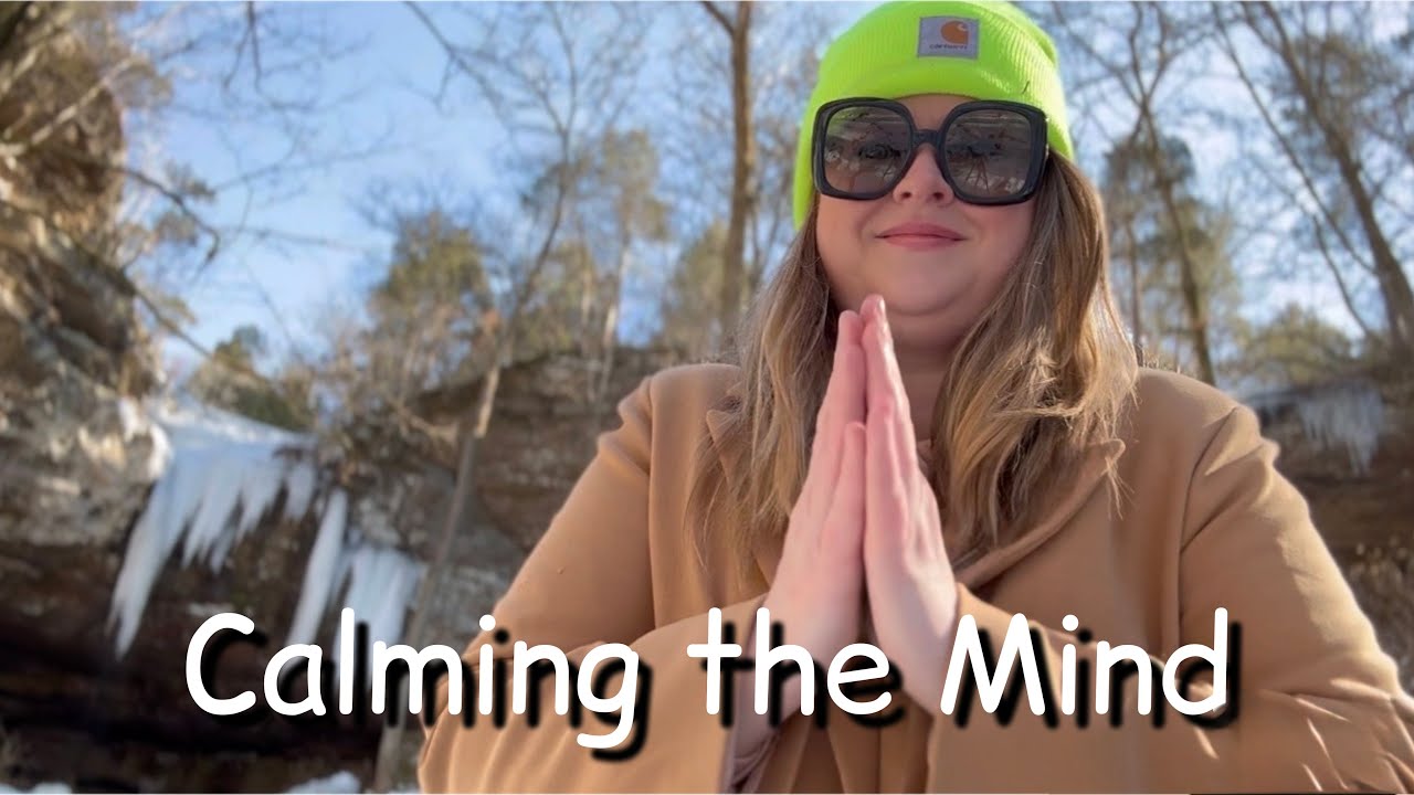 Calming the Mind Celtic Reiki ASMR at Icy Waterfall (no talking)