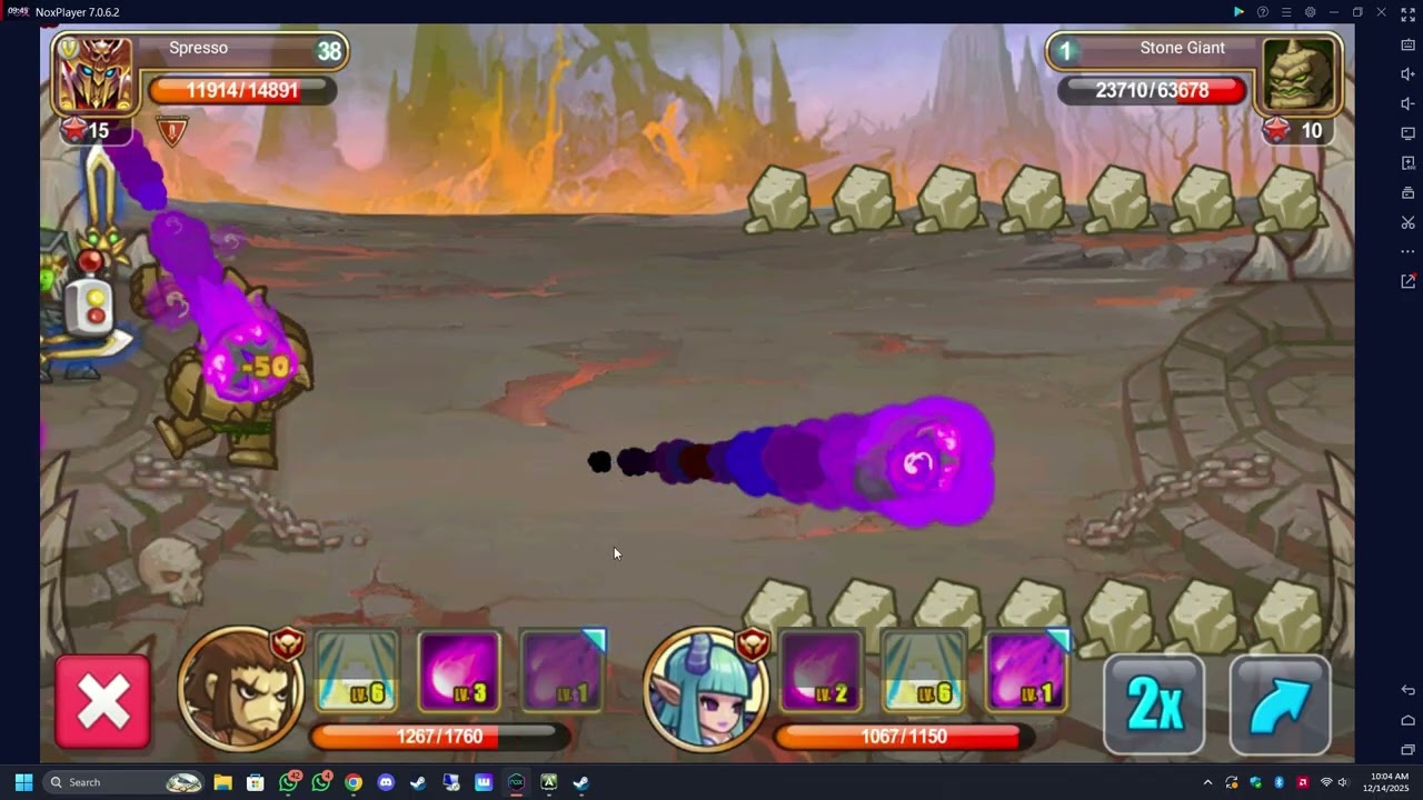 Little Empire 2025 - Beat Stone Giant 1-10 (Lv30-Lv50)