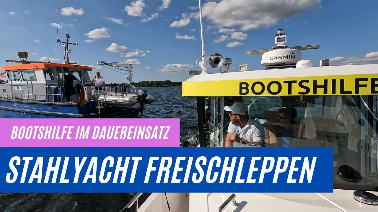 🚨Alarm auf der Müritz: Wenn der Grillabend zum Rettungseinsatz wird! 🍖Stahlyacht festgefahren.