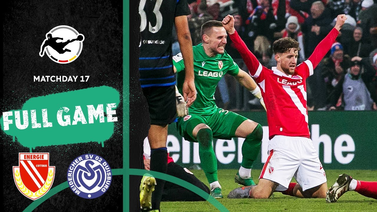 FC Energie Cottbus vs. MSV Duisburg | Full Game | 3rd Division 2025/26